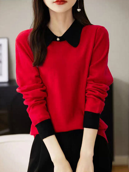Xisca Blusa | Blusa Manga Larga Color Block