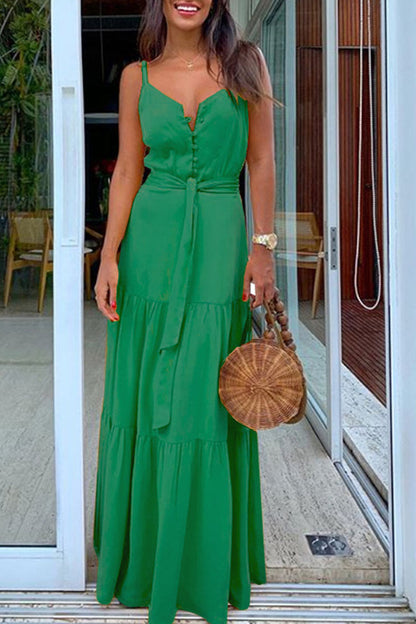 Vestido maxi clásico hasta el suelo