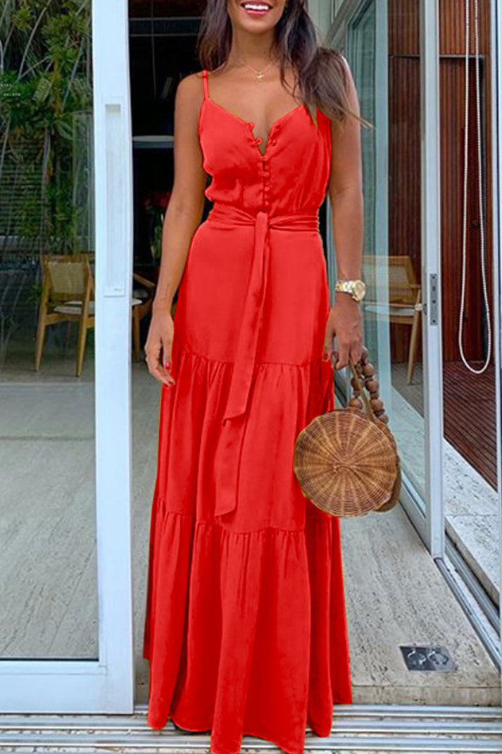 Vestido maxi clásico hasta el suelo