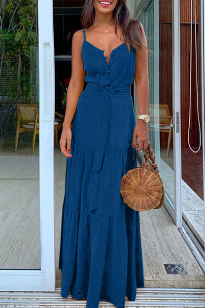Vestido maxi clásico hasta el suelo