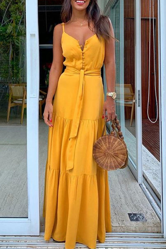 Vestido maxi clásico hasta el suelo