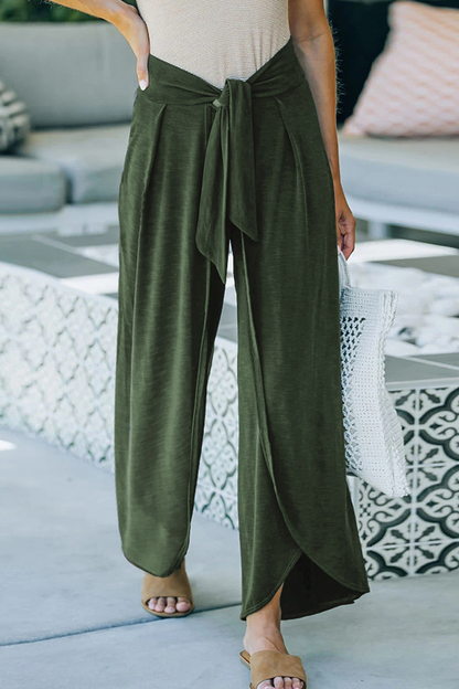 Casual solid make old frenulum loose wide leg pantalones cortos color liso (5 colores)