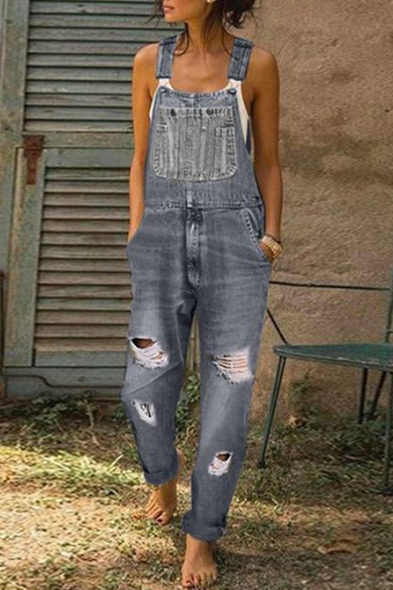 Casual Smooth Ripped Harlan Jumpsuits (3 colores)