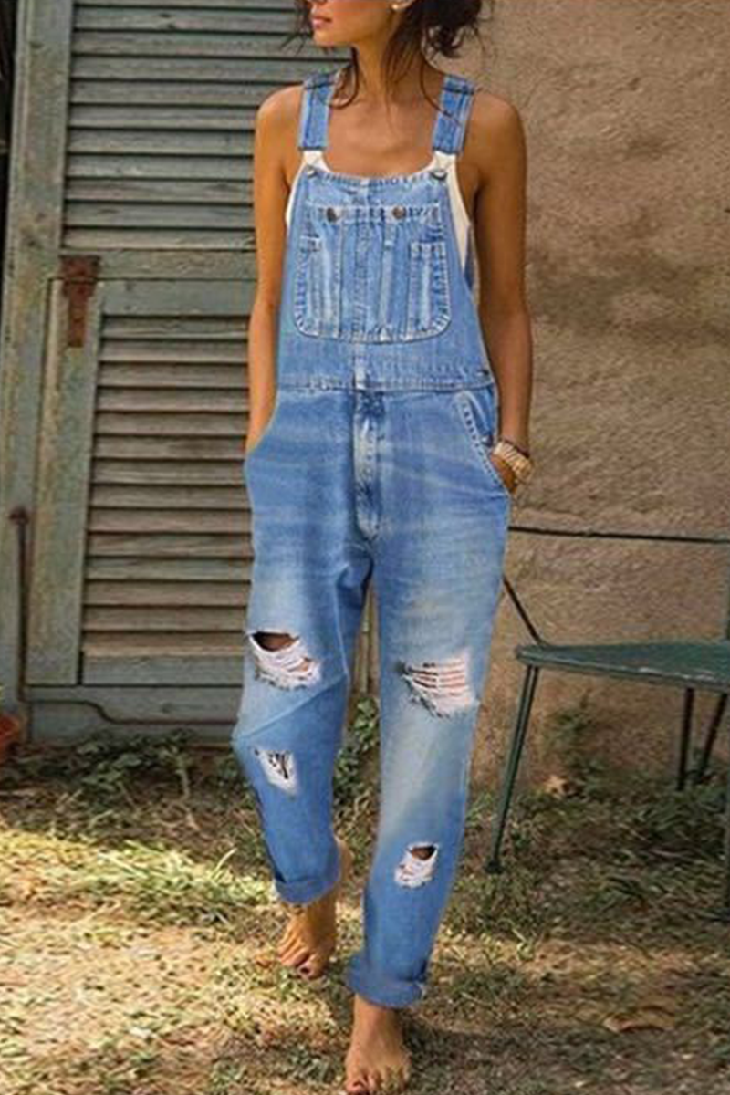 Casual Monos Harlan Rasgados (3 colores)