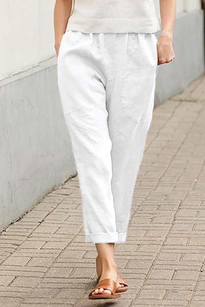 Pantalones Casual Cintura Media colores sólidos (7 colores)
