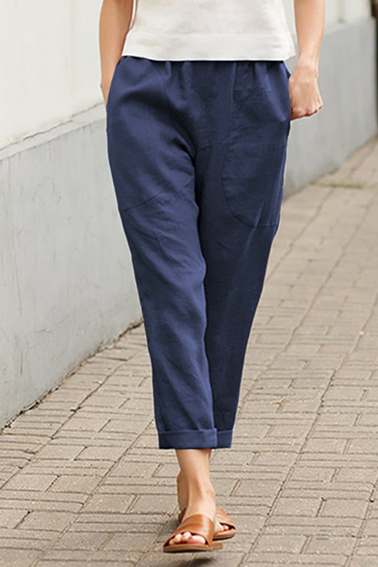 Pantalones Casual Cintura Media colores sólidos (7 colores)