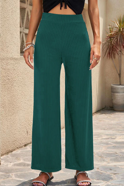 Pantalón Casual Recto Cintura Media Larga Colores Lisos (6 colores)