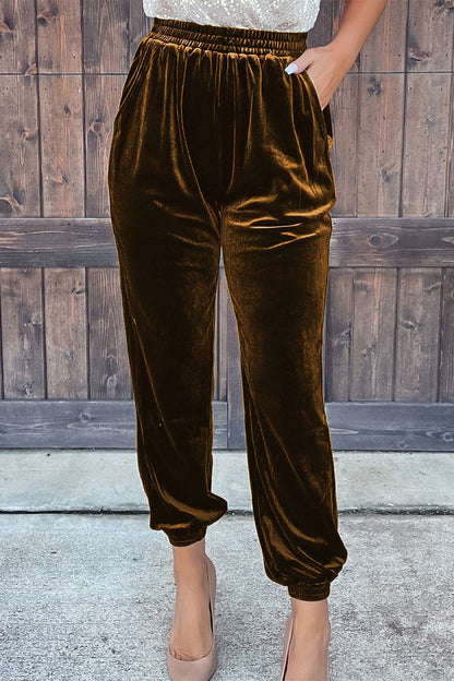 Pantalón casual de calle liso recto (7 colores)