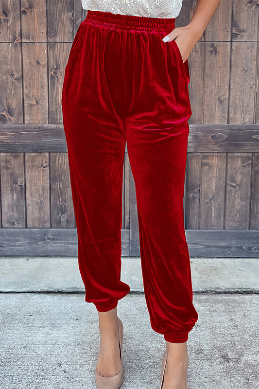 Pantalón casual de calle liso recto (7 colores)