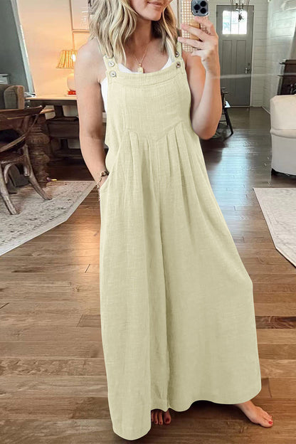 Casual-street-solid-pochet-collar-loose-jumpsuits (10 colores)