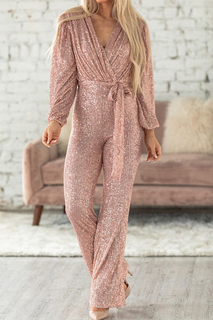 Casual-elegant-solid-paillettes-in-neck-regular-jumpsuits(3-colours)