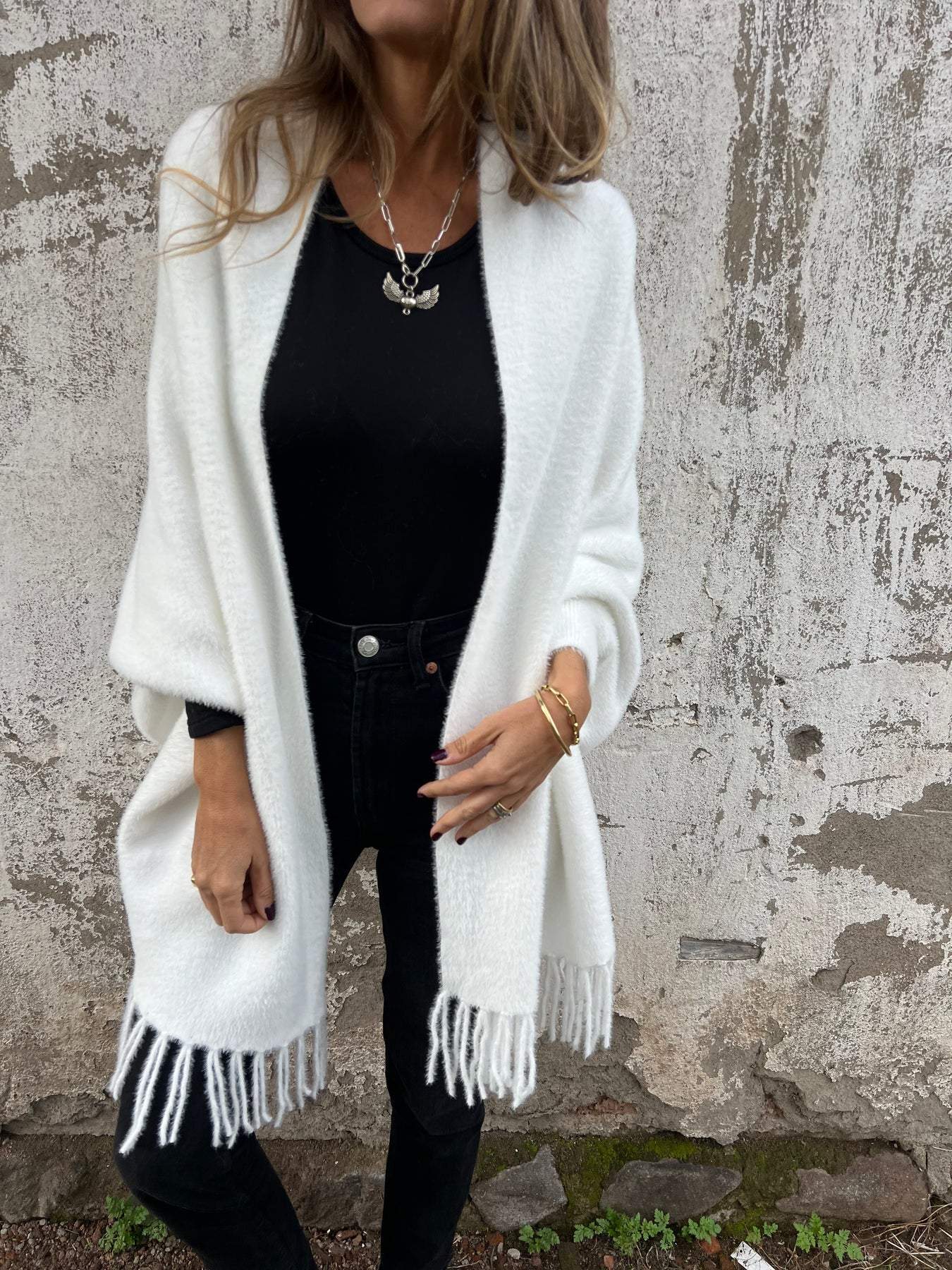 Desiree - Chaqueta larga acogedora para mujer