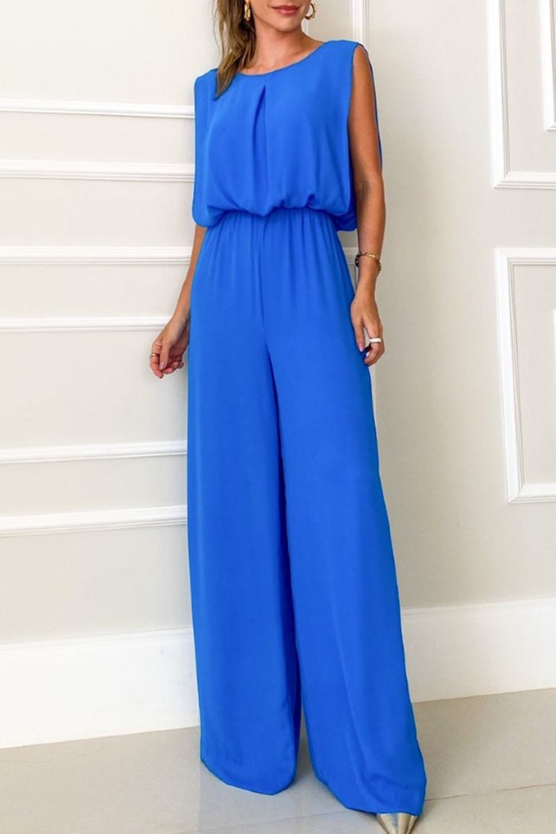 Casual Street Cuello Suelto Jumpsuits