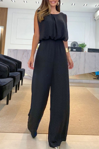 Casual Street Cuello Suelto Jumpsuits