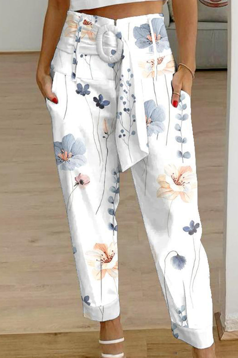 Casual Patchwork Bag Print Loose Mid Waist Harlan Else-Bañadores