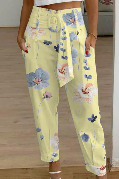 Casual Patchwork Bag Print Loose Mid Waist Harlan Else-Bañadores