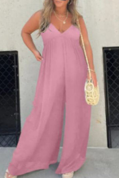 Casual Color Sólido Espalda sin Cuello en V Vestido de Bolsillo (9 Colores)