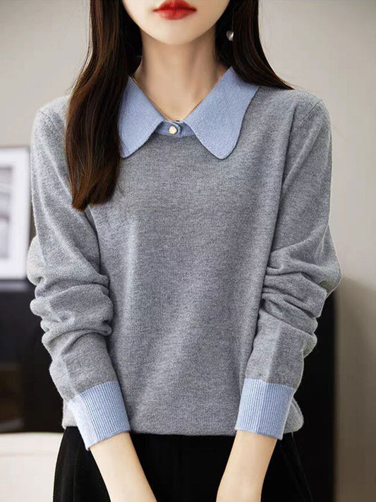 Xisca Blusa | Blusa Manga Larga Color Block