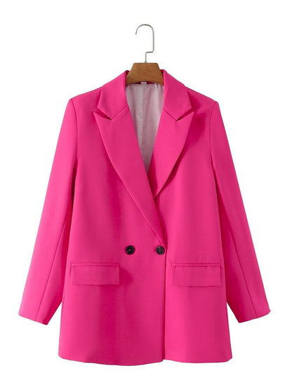 Blazer de doble botonadura para mujer