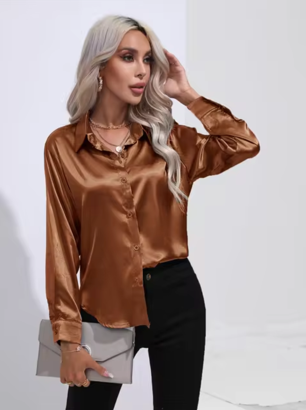 Eline | Blusa de lujo de manga larga