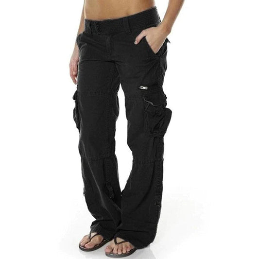 Miya - Pantalones cargo informales para mujer