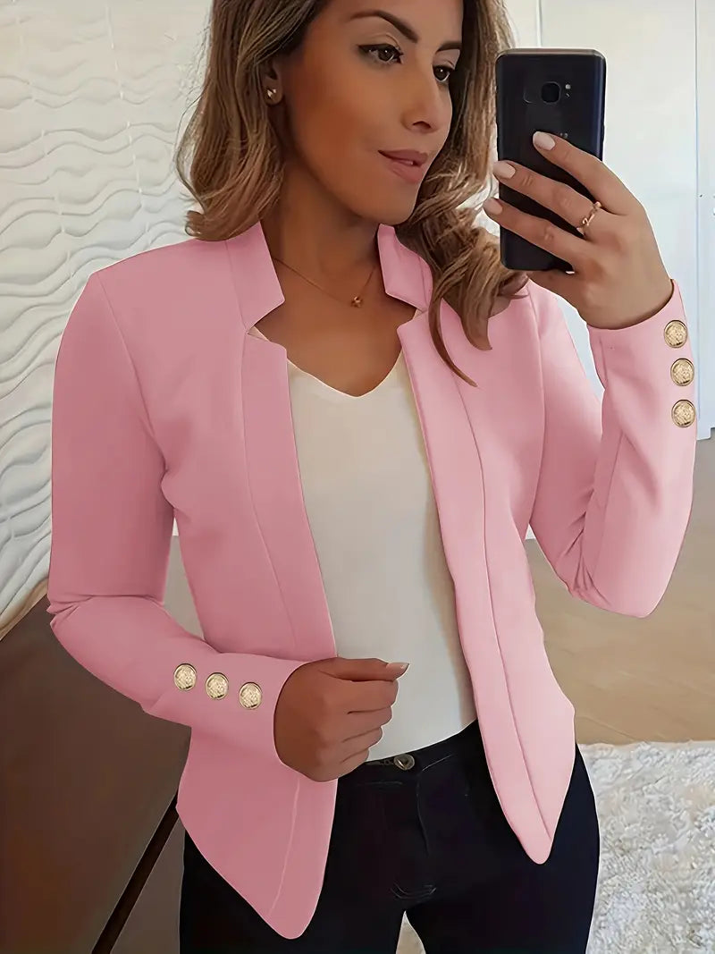 Emma | blazer de manga larga con parte delantera abierta para la primavera