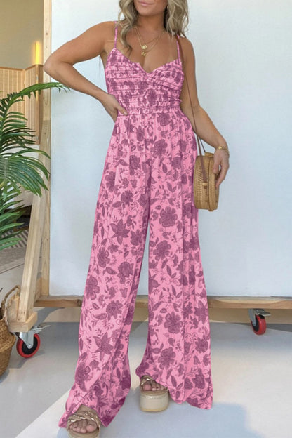 -casual-floral-print-backless-spaghetti strap-regular-jumpsuits-6-colours