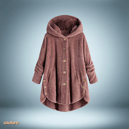 Chaqueta Teddy | con botones y capucha
