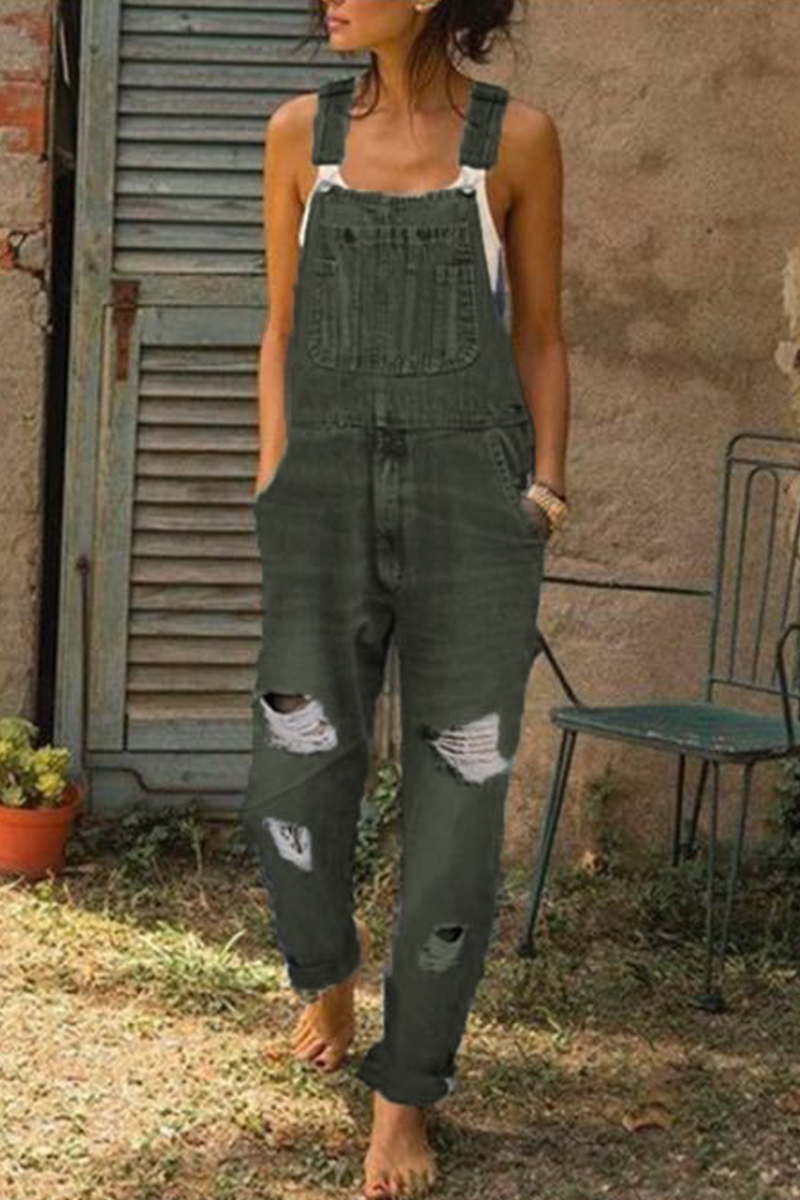 Casual Smooth Ripped Harlan Jumpsuits (3 colores)
