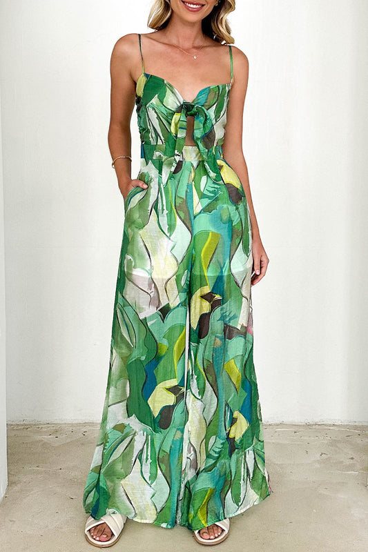 Casual-flower-pocket-contrast-square-neck-sleeve-denim-jumpsuits