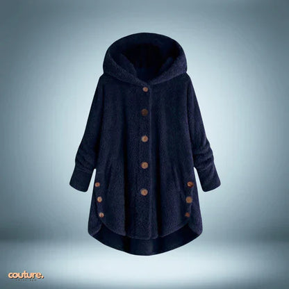 Chaqueta Teddy | con botones y capucha