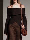 Damski Top Halter Odkryte Ramiona