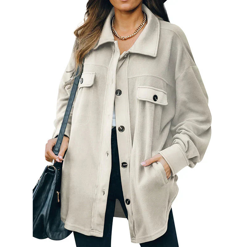 Elise | chaqueta de botones de forro polar