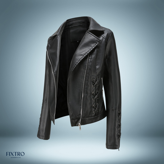 Exclusiva | chaqueta de cuero con trenzas