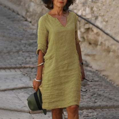 Vestidos con cuello en V para mujer