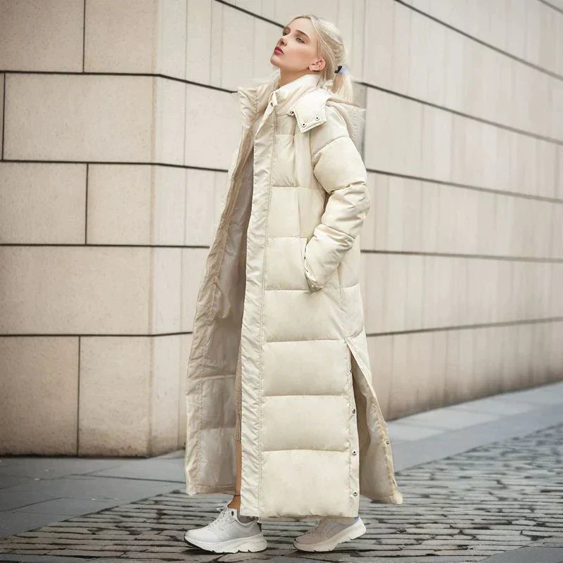 Chaqueta larga de invierno para mujer