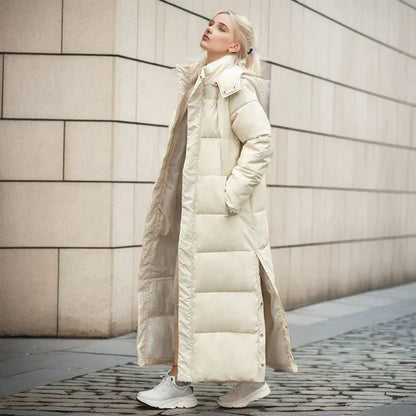 Chaqueta larga de invierno para mujer