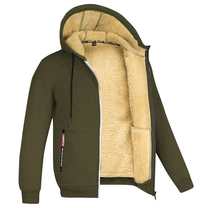 Chaqueta Ylwen | Chaqueta polar con capucha para hombre