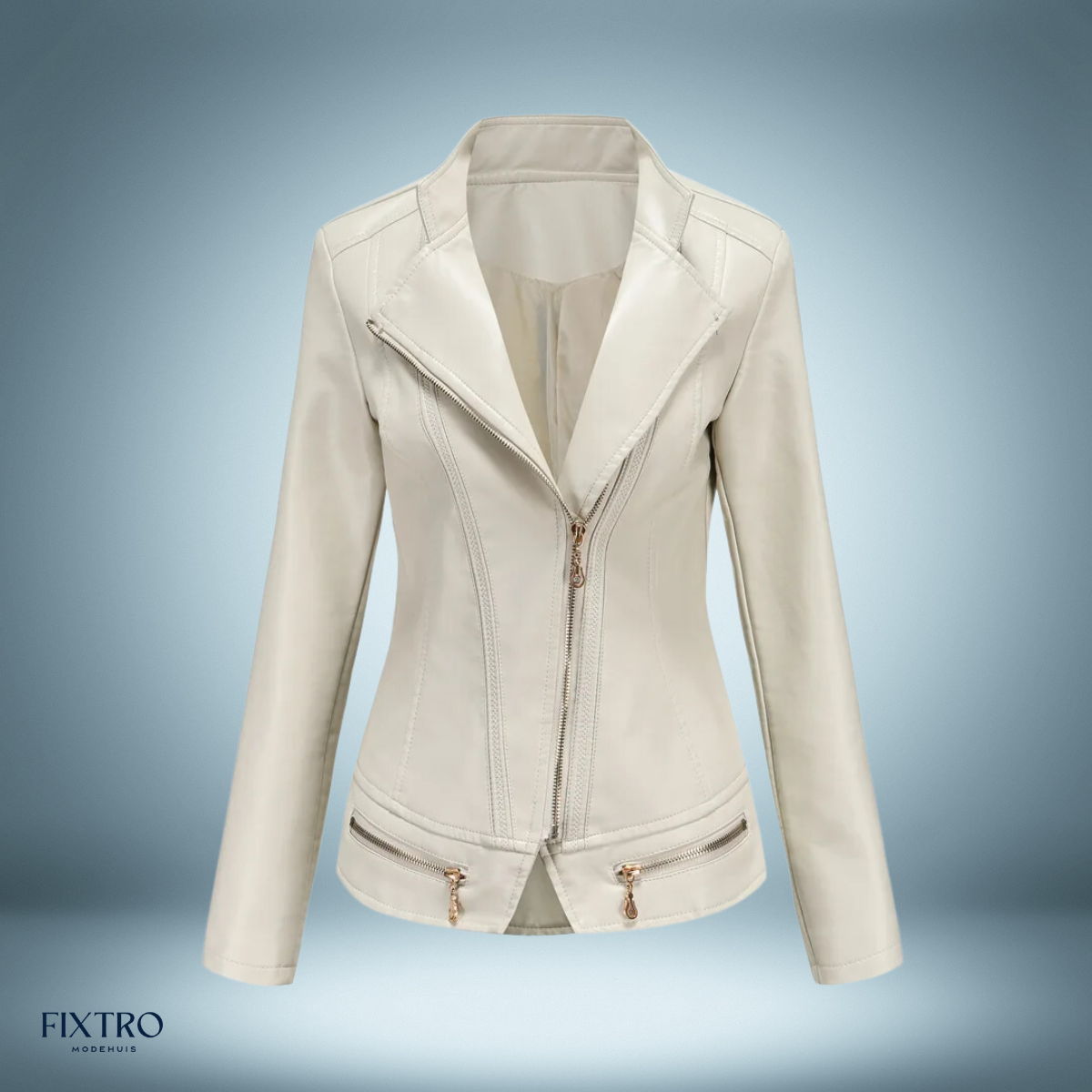 Elegante chaqueta de cuero