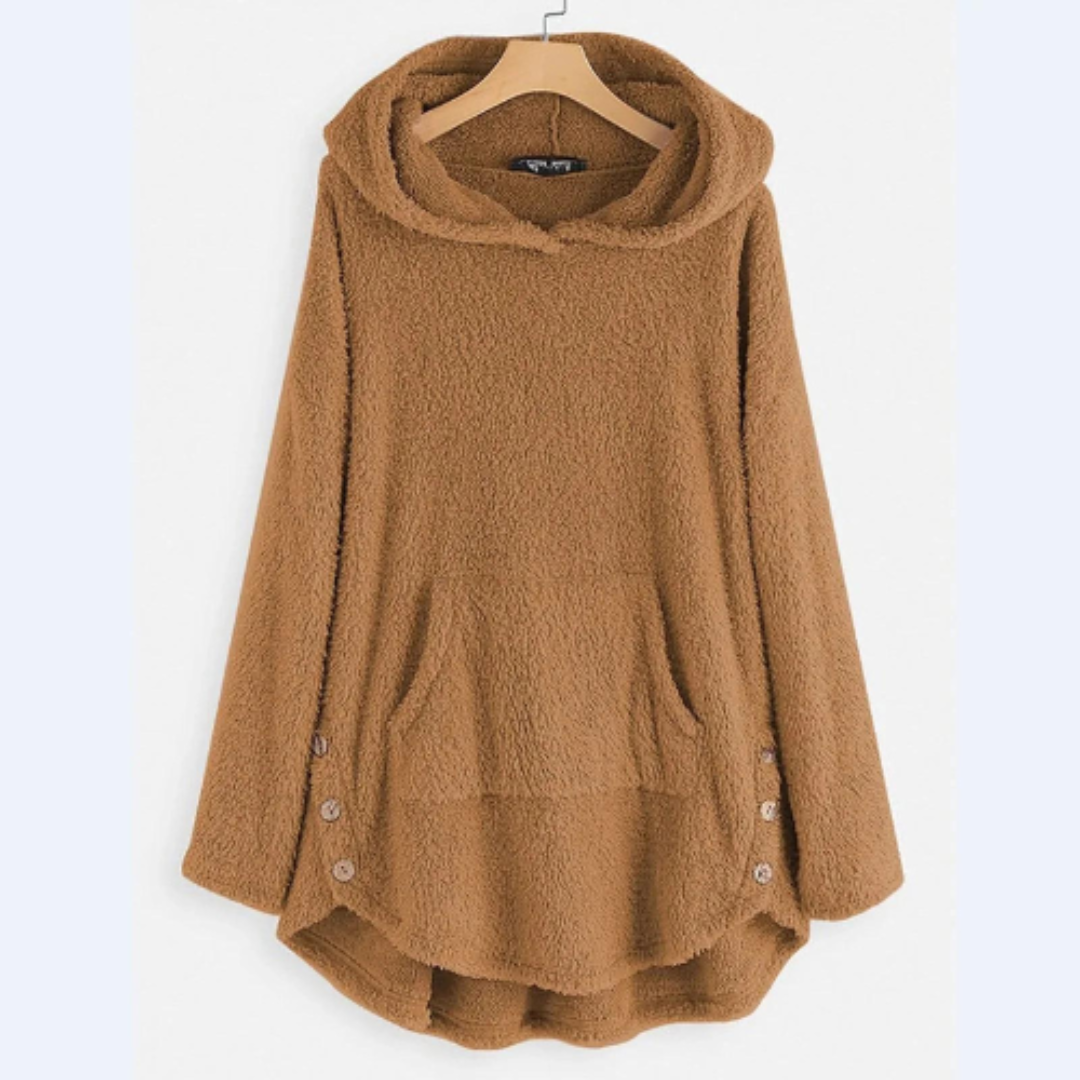 Sudadera con capucha cálida y cómoda para mujer