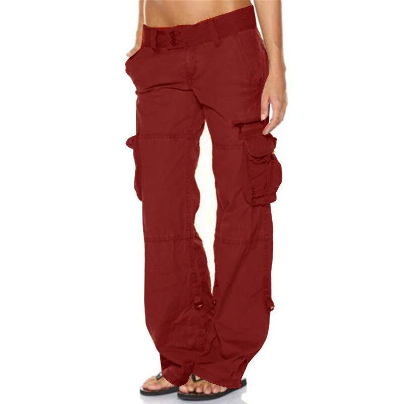 Miya - Pantalones cargo informales para mujer