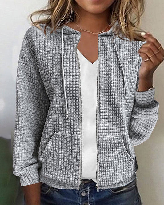 Monique | Chaqueta informal con bolsillos y cordones
