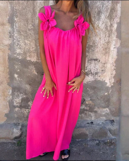 Vestido floral largo
