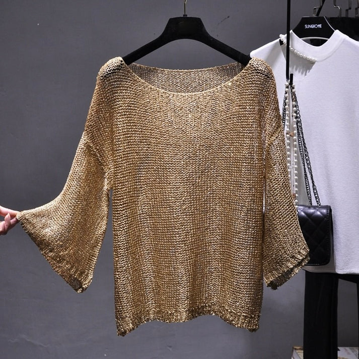Lujoso jersey de lentejuelas: elegancia y brillo