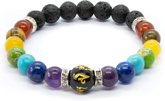 Natural Crystal Healing Chakra Bracelet | Una pulsera simbólica