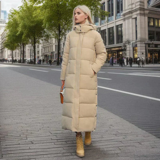 Chaqueta larga de invierno para mujer