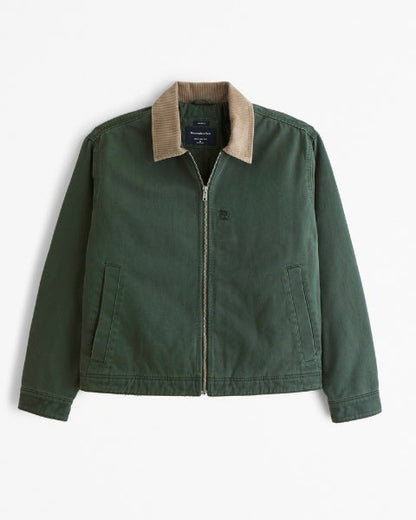 Chaqueta de trabajo corta con cremallera