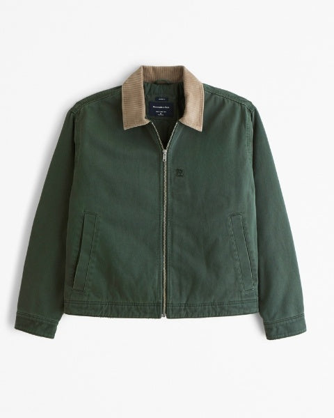 Chaqueta de trabajo corta con cremallera