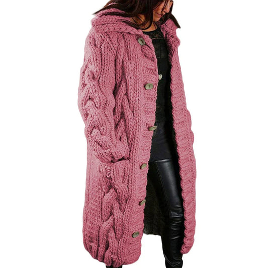 Chaqueta de punto larga