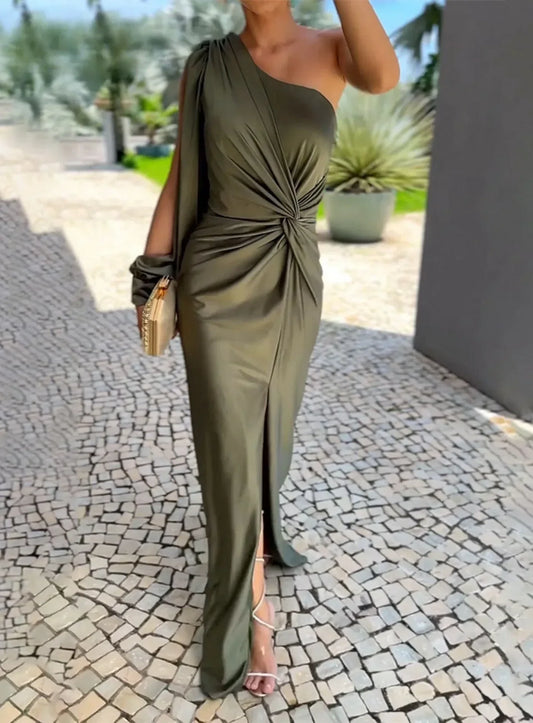 cómodo vestido largo, a la moda, versátil